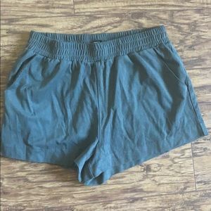 Forever 21 velvet green shorts